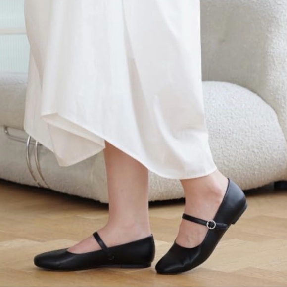 NWOT Aprcoco Women's Mary Jane Ballet Flats - Square Toe in Black - Size 9 - Picture 16 of 17